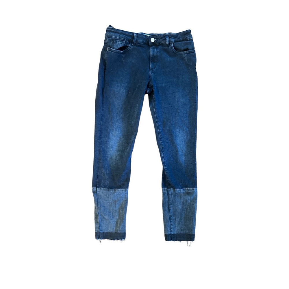 Women 29 DL1961 Florence Instasculpt Cropped Mercy Dark Wash Jeans Denim Pants